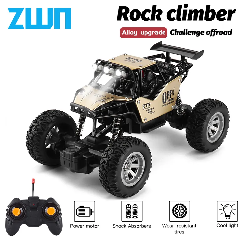ZWN 1:20 2WD RC Car With Led Lights Radio Remote Control Cars Buggy Off-Road Control Trucks Boys Toys for Children 1