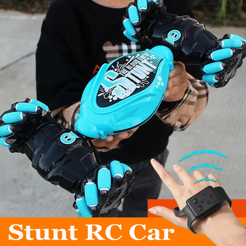4WD 1:16 Stunt RC Car With LED Light Gesture Induction Deformation Twist Climbing Radio Controlled Car Electronic Toys for Kids 1
