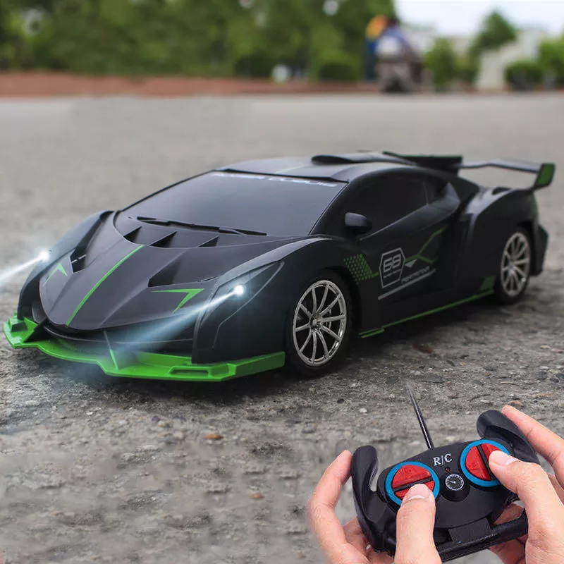 RC Car With Led Light  Radio Remote Control Cars Sports Car High-speed Drift Car Boys Toys For Children 1